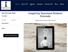 Tablet Screenshot of longevitybrokers.com
